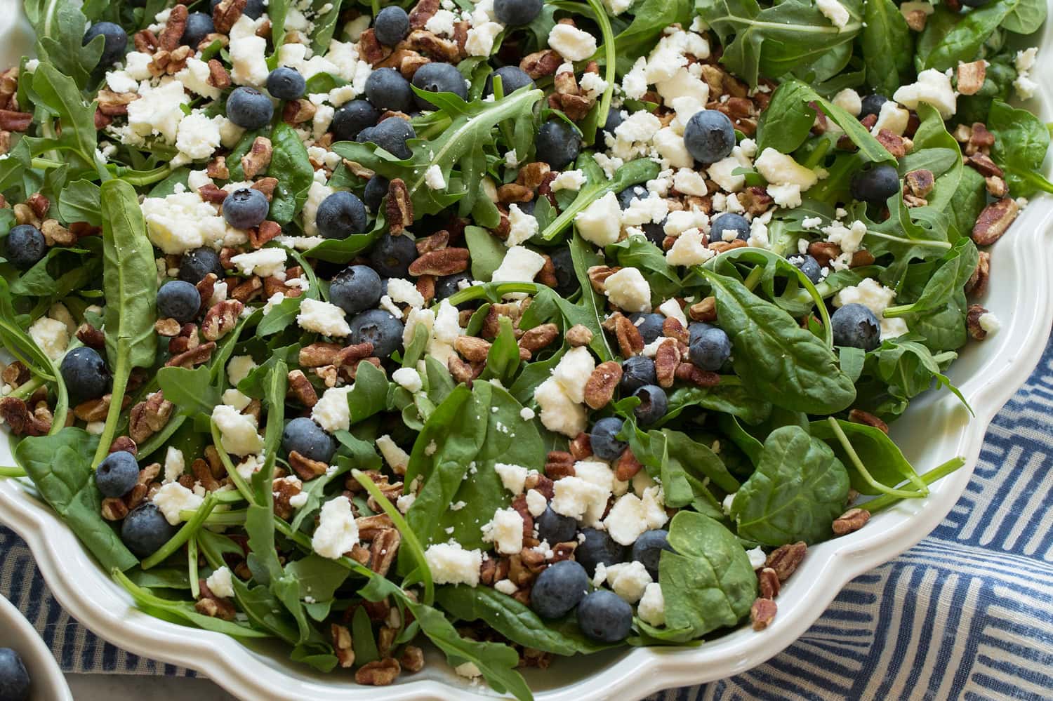 Blueberry Salad Blueberry salad before dressing is added.