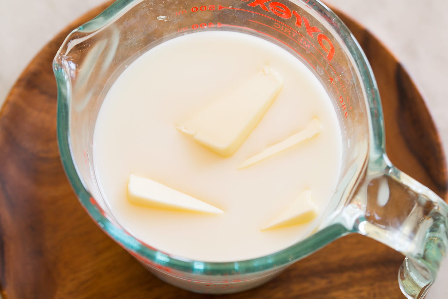 One Hour Dinner Rolls Liquid for rolls dough.